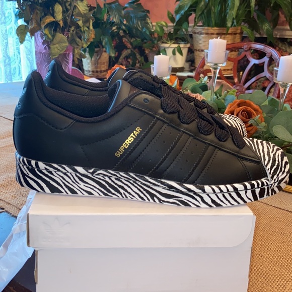 adidas | Shoes | Womens Size 7 Zebra Print Superstar Adidas | Poshmark